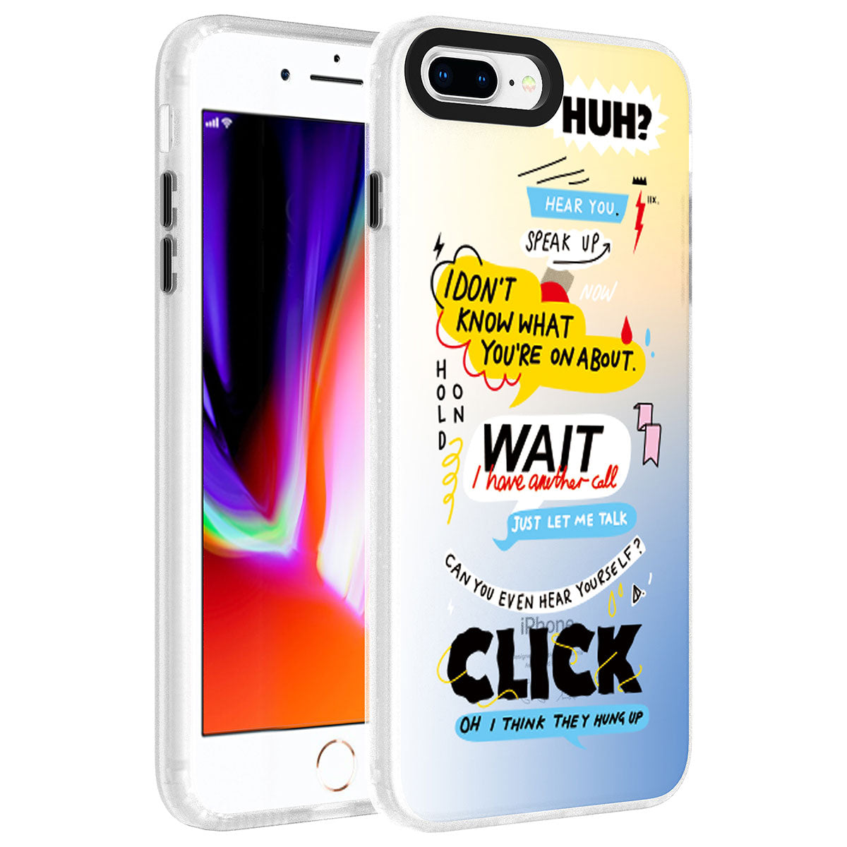 Apple iPhone 8 Plus Uyumlu Kılıf Desenli Zore Dragon Sert Kapak