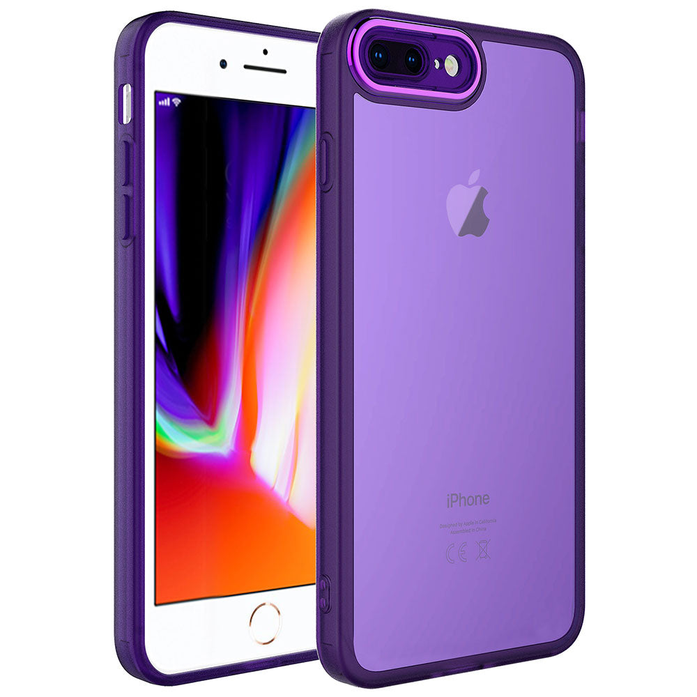 Apple iPhone 8 Plus Uyumlu Kılıf Kamera Korumalı Transparan Zore Post Kapak