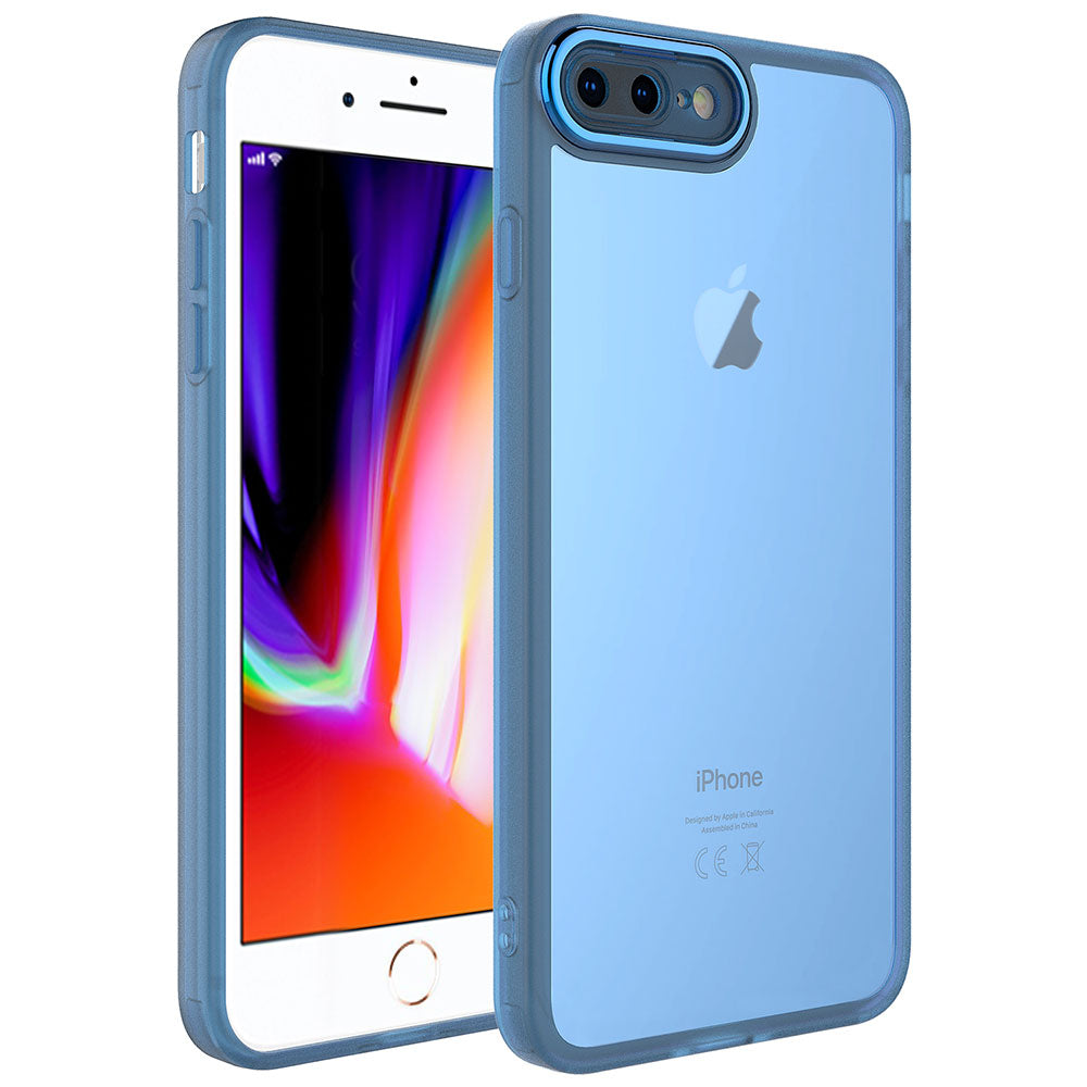 Apple iPhone 8 Plus Uyumlu Kılıf Kamera Korumalı Transparan Zore Post Kapak