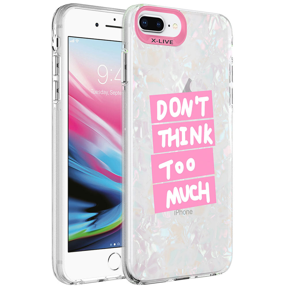Apple iPhone 8 Plus Uyumlu Kılıf Mermer Desenli Zore Marbello Kapak
