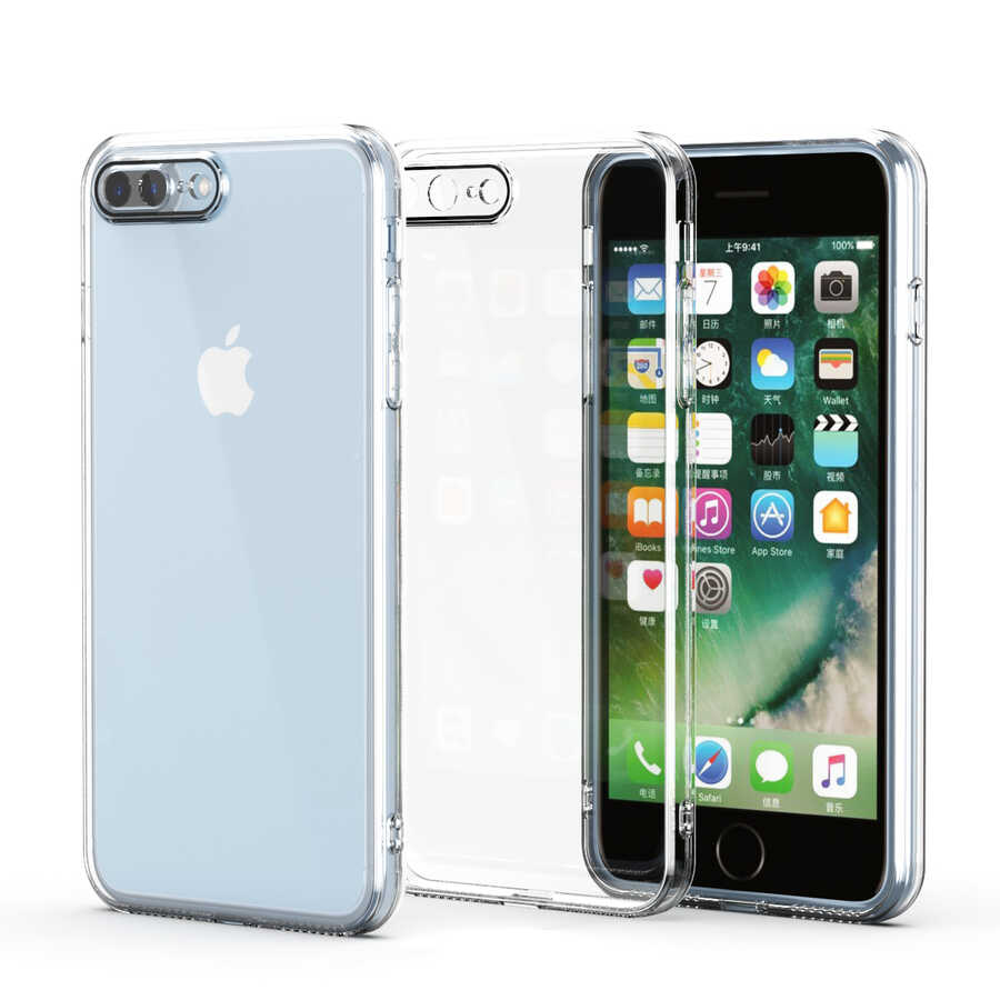 Apple iPhone 8 Plus Uyumlu Kılıf Zore Fizy Kapak