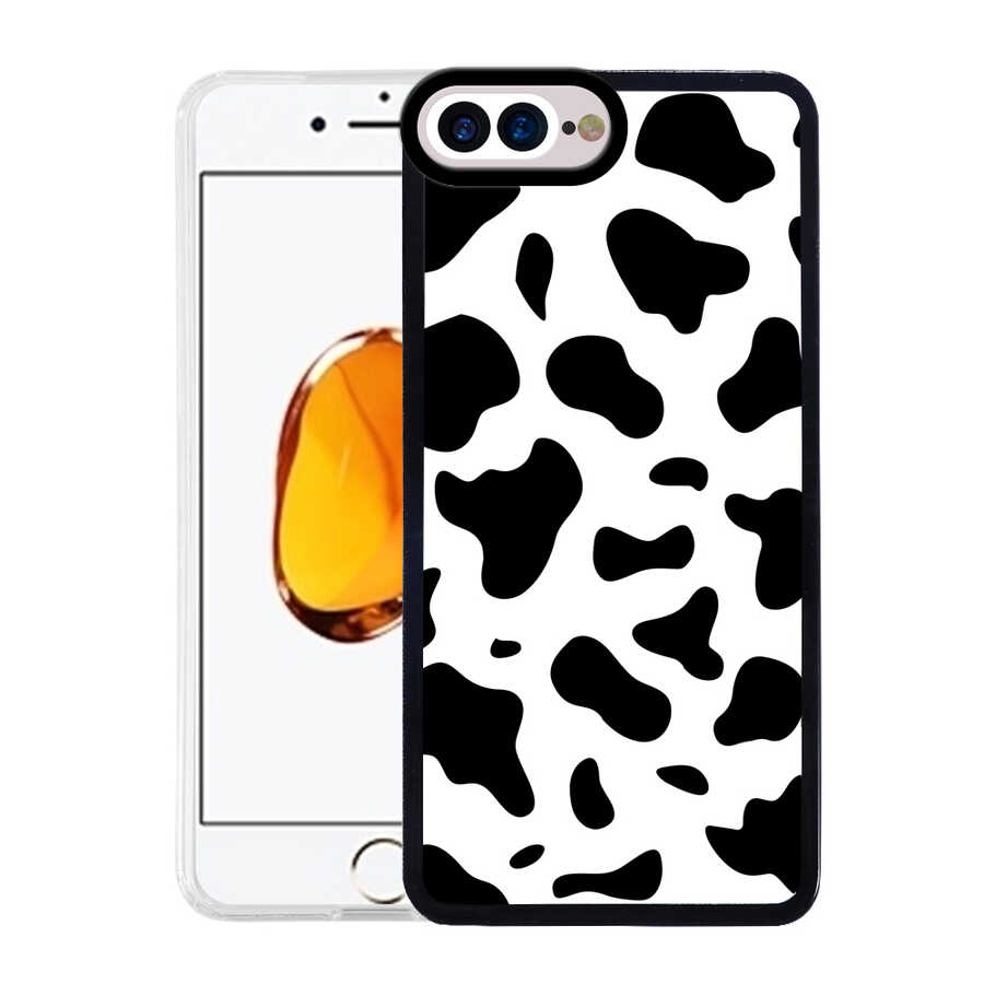 Apple iPhone 8 Plus Uyumlu Kılıf Zore M-Fit Desenli Kapak