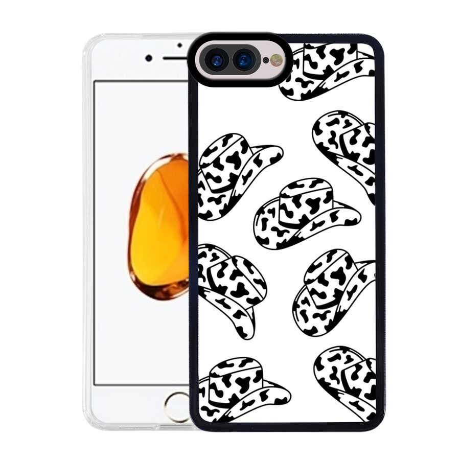 Apple iPhone 8 Plus Uyumlu Kılıf Zore M-Fit Desenli Kapak