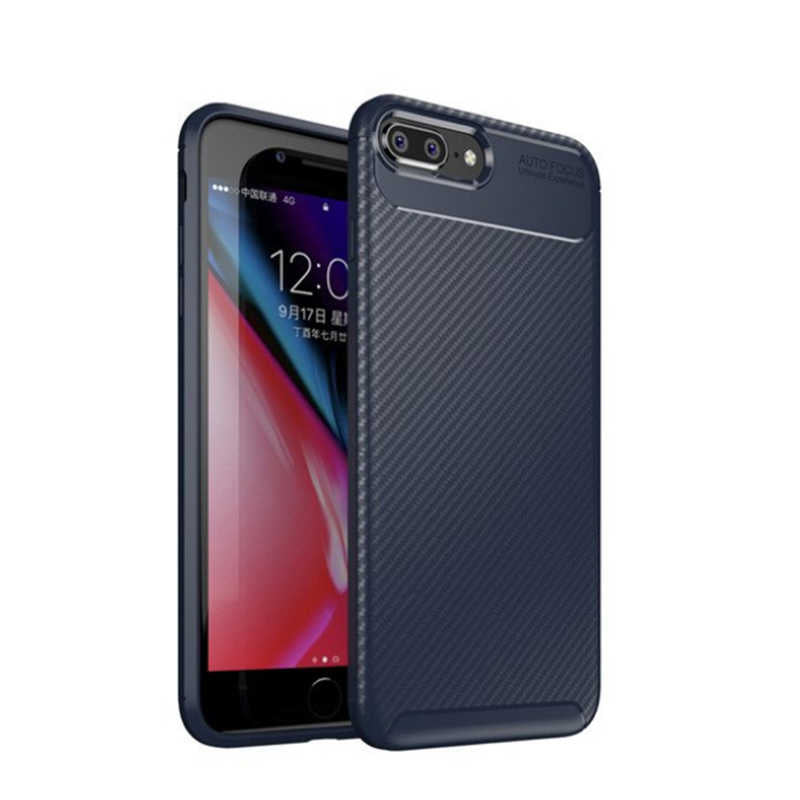 Apple iPhone 8 Plus Uyumlu Kılıf Zore Negro Silikon Kapak