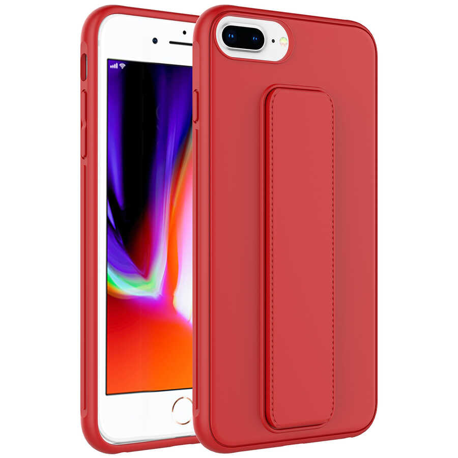 Apple iPhone 8 Plus Uyumlu Kılıf Zore Qstand Kapak