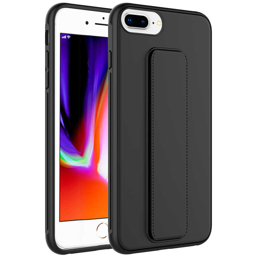 Apple iPhone 8 Plus Uyumlu Kılıf Zore Qstand Kapak