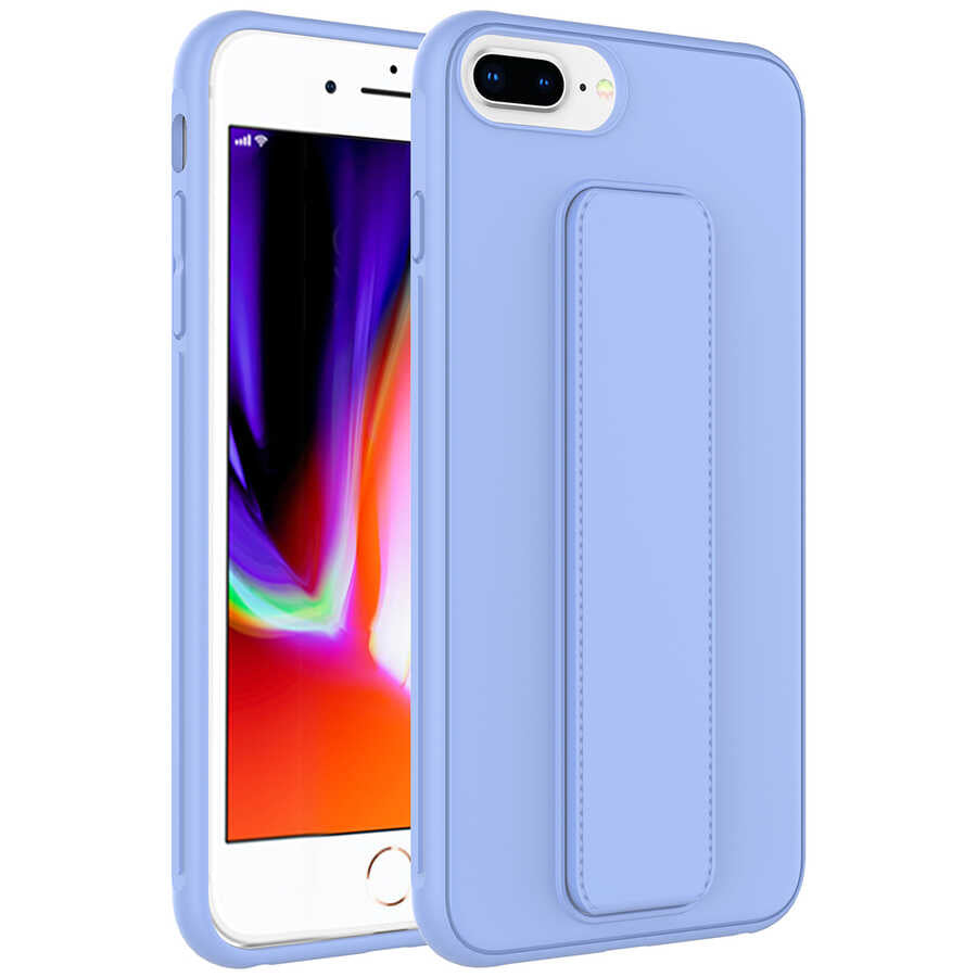Apple iPhone 8 Plus Uyumlu Kılıf Zore Qstand Kapak