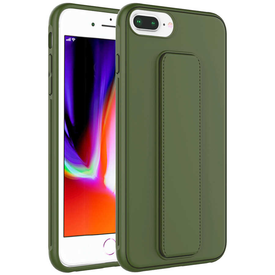 Apple iPhone 8 Plus Uyumlu Kılıf Zore Qstand Kapak
