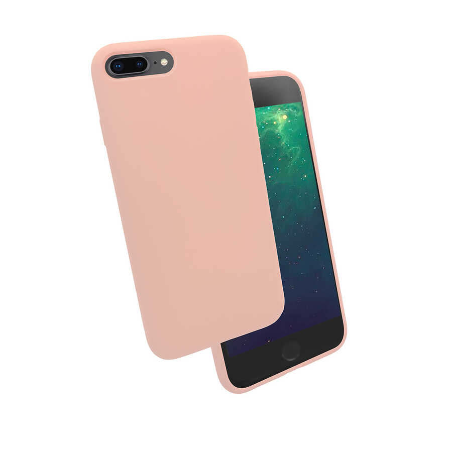 Apple iPhone 8 Plus Uyumlu Kılıf Zore Silk Silikon
