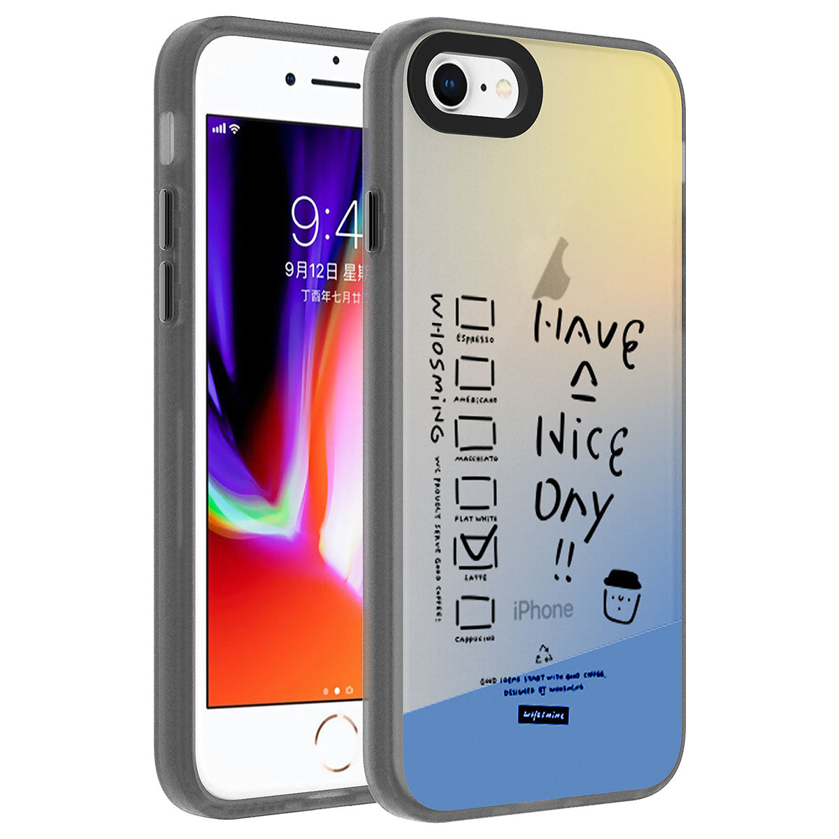 Apple iPhone SE 2020 Uyumlu Kılıf Desenli Zore Dragon Sert Kapak
