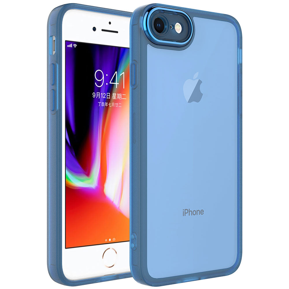 Apple iPhone SE 2020 Uyumlu Kılıf Kamera Korumalı Transparan Zore Post Kapak