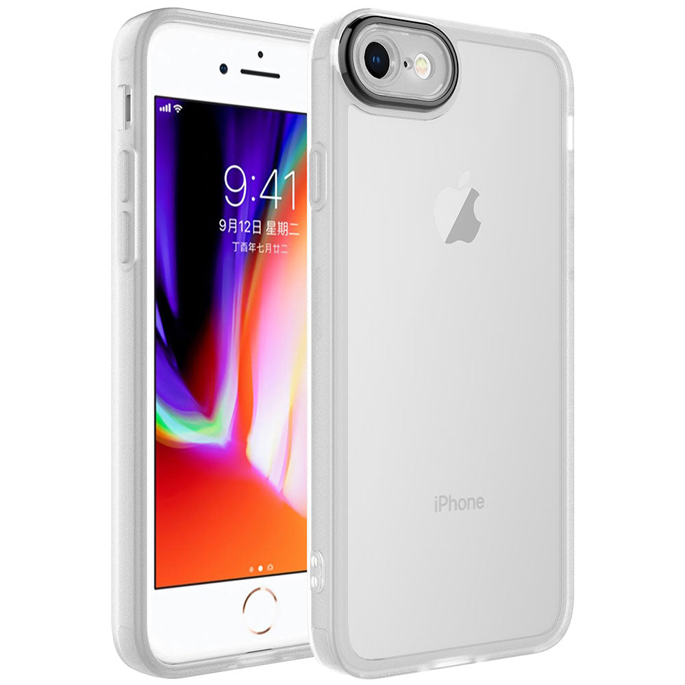 Apple iPhone SE 2020 Uyumlu Kılıf Kamera Korumalı Transparan Zore Post Kapak