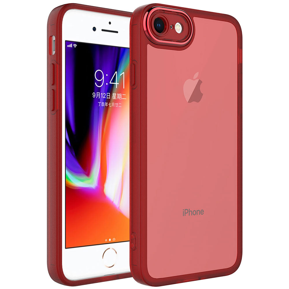 Apple iPhone SE 2020 Uyumlu Kılıf Kamera Korumalı Transparan Zore Post Kapak