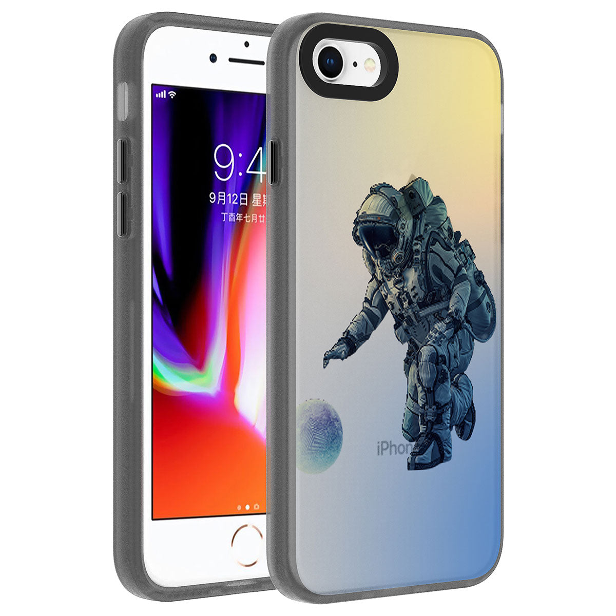 Apple iPhone SE 2022 Uyumlu Kılıf Desenli Zore Dragon Sert Kapak