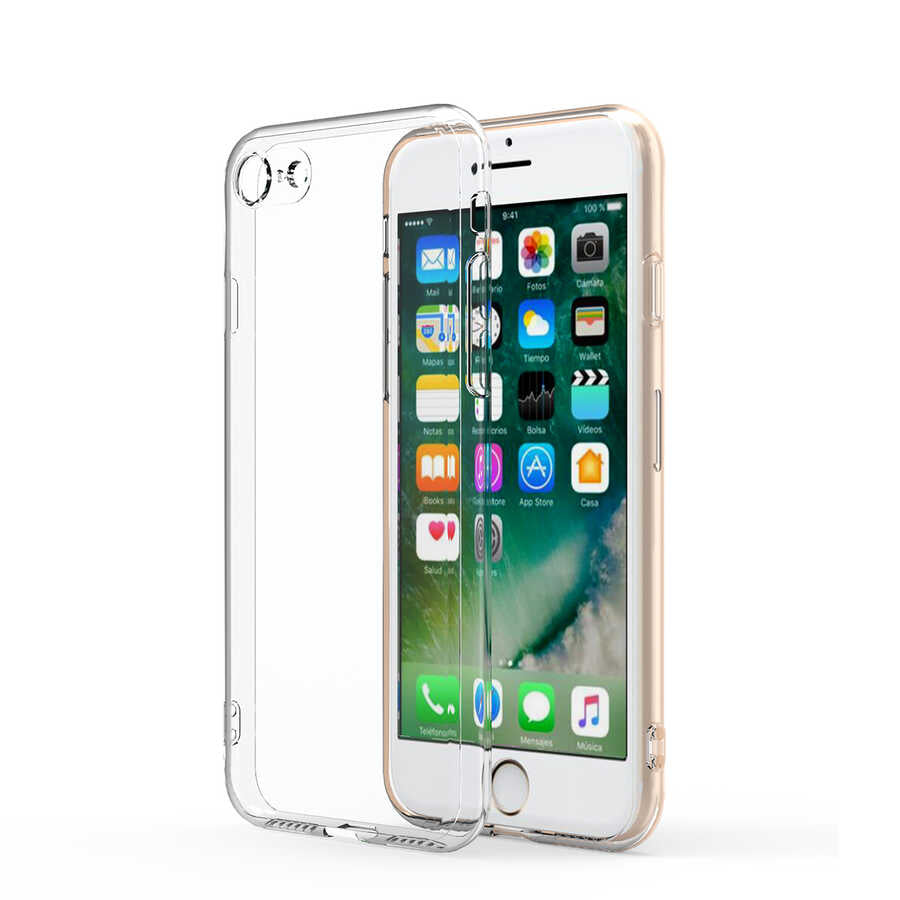 Apple iPhone SE 2022 Uyumlu Kılıf Zore Kamera Korumalı Süper Silikon Kapak
