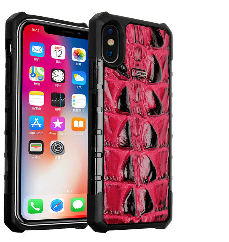 Apple iPhone X Uyumlu Kılıf Zore Crocow Kapak