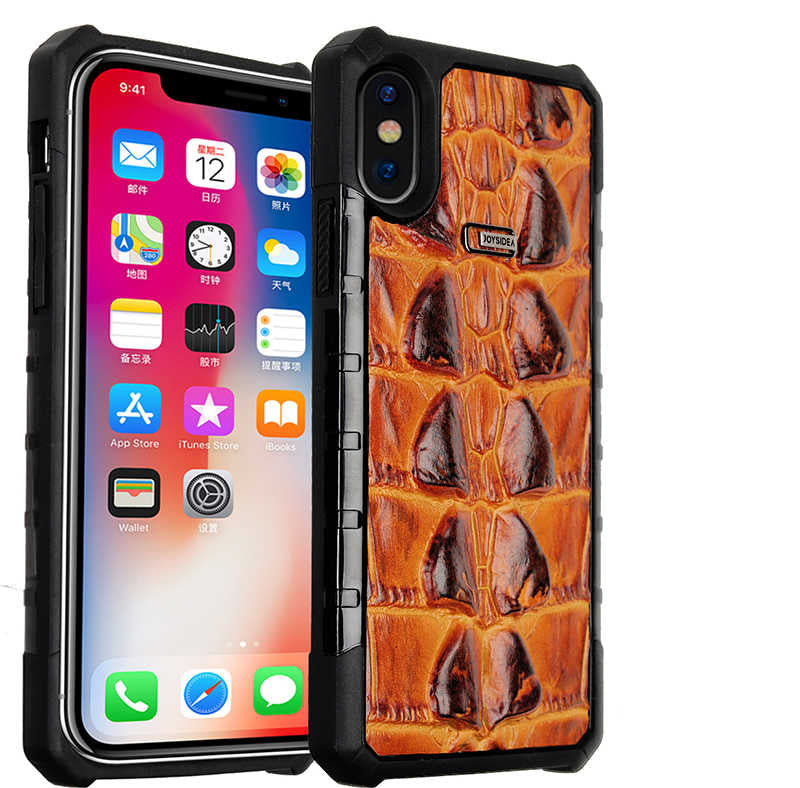 Apple iPhone X Uyumlu Kılıf Zore Crocow Kapak