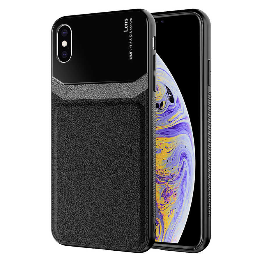 Apple iPhone X Uyumlu Kılıf Zore Emiks Kapak