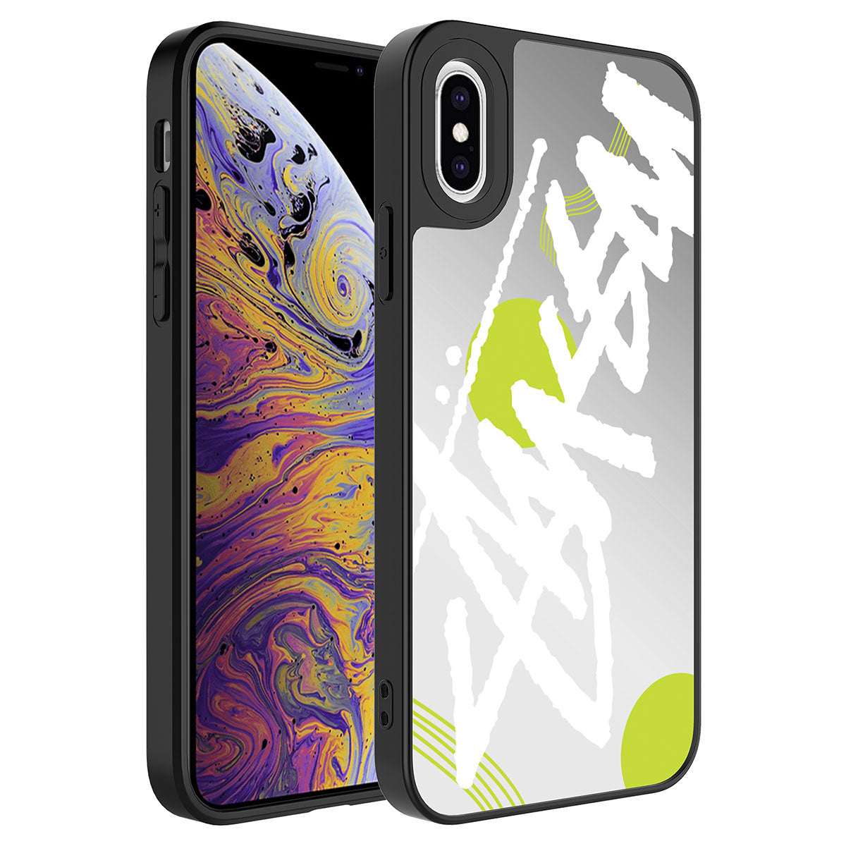 Apple iPhone XS 5.8 Uyumlu Kılıf Aynalı Desenli Kamera Korumalı Parlak Zore Mirror Kapak