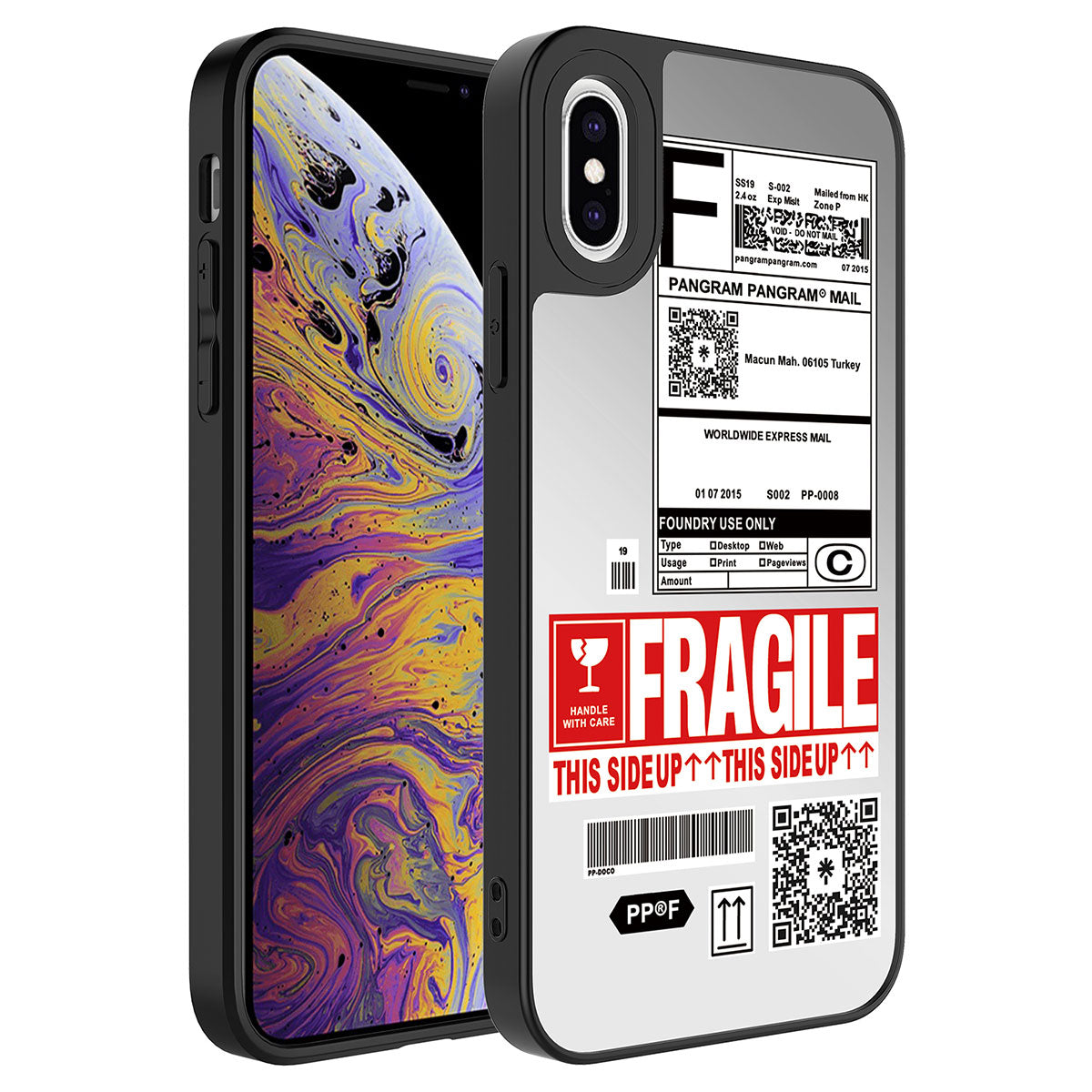 Apple iPhone XS 5.8 Uyumlu Kılıf Aynalı Desenli Kamera Korumalı Parlak Zore Mirror Kapak