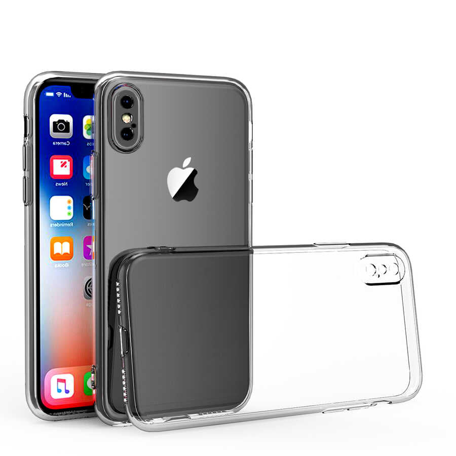 Apple iPhone XS Max 6.5 Uyumlu Kılıf Zore Kamera Korumalı Süper Silikon Kapak