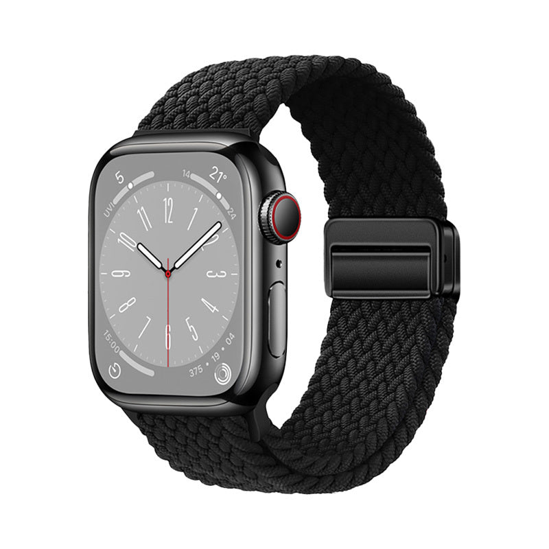 Apple Watch 10 42mm Zore KRD-134 Örgü Tasarımlı Hasır Kordon Strap Kayış