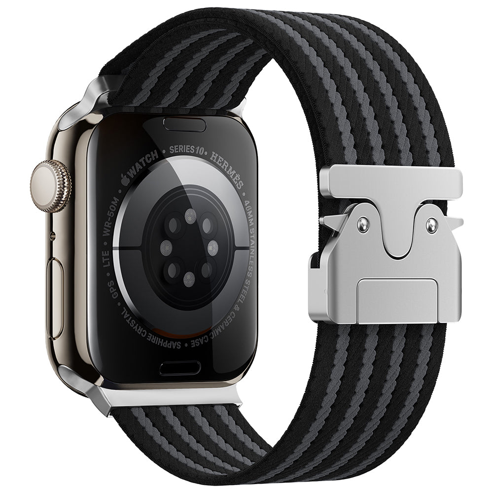 Apple Watch 10 46mm Zore KRD-133 Naylon Kumaş Hasır Örgülü Kordon