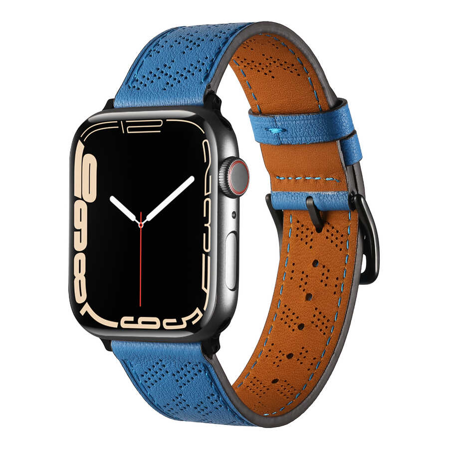 Apple Watch 38mm KRD-76 PU Deri Kordon Strap Kayış