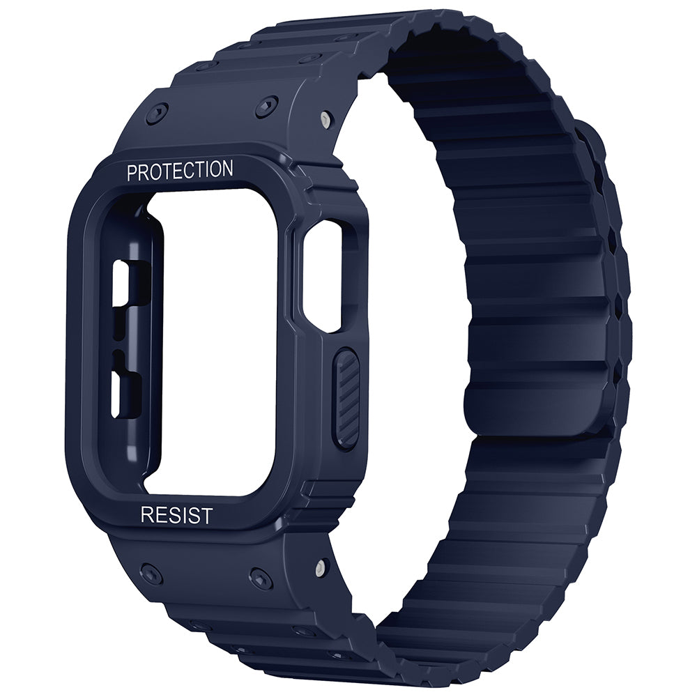 Apple Watch 38mm Zore KRD-142 Airbag Tasarımlı Kasa Koruyuculu Silikon Kordon