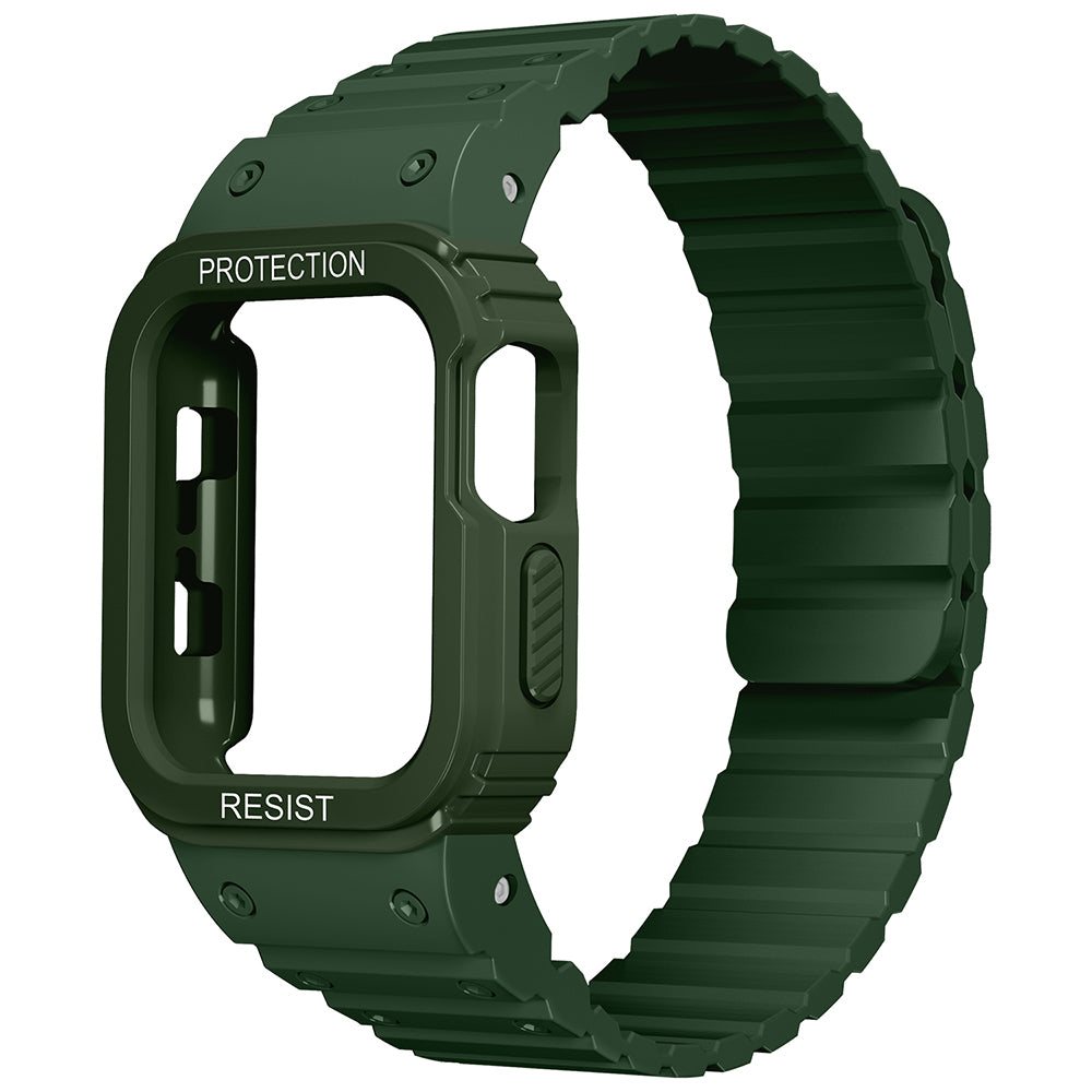 Apple Watch 40mm Zore KRD-142 Airbag Tasarımlı Kasa Koruyuculu Silikon Kordon