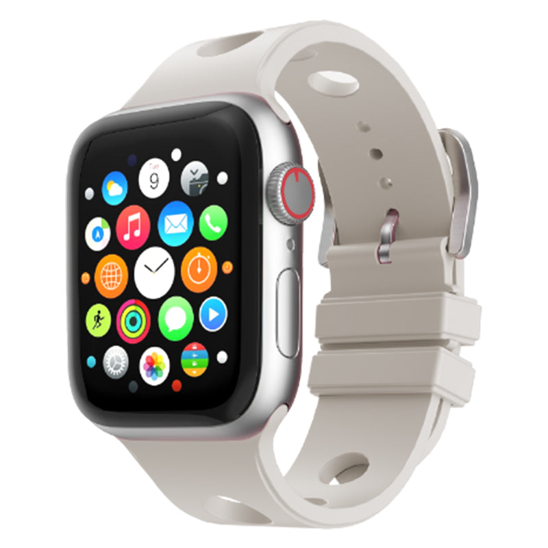 Apple Watch 42mm Delikli Tasarım Zore KRD-147 Silikon Kordon
