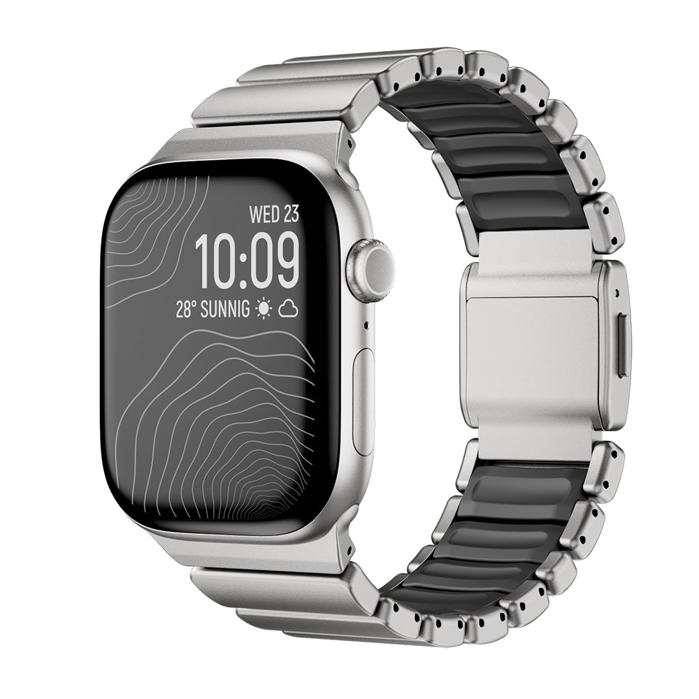 Apple Watch 42mm Zore KRD-149 Metal Silikon Kordon