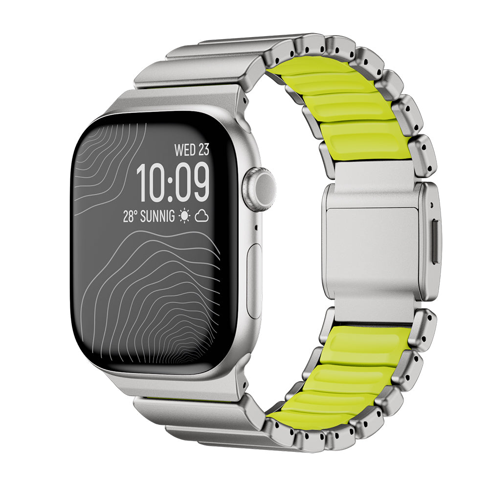 Apple Watch 42mm Zore KRD-152 Titanyum Silikon Kordon