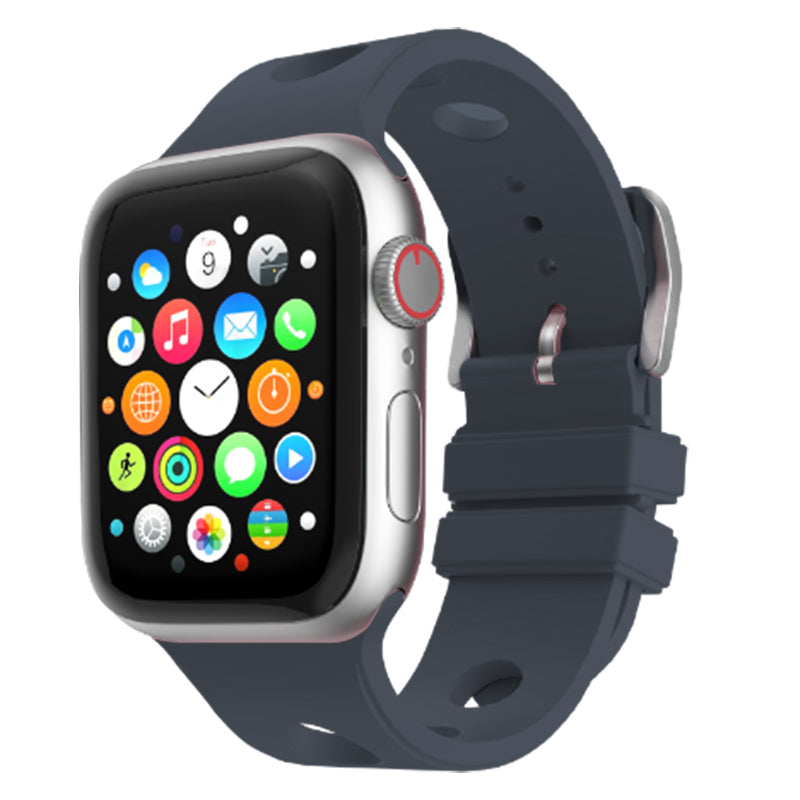 Apple Watch 44mm Delikli Tasarım Zore KRD-147 Silikon Kordon
