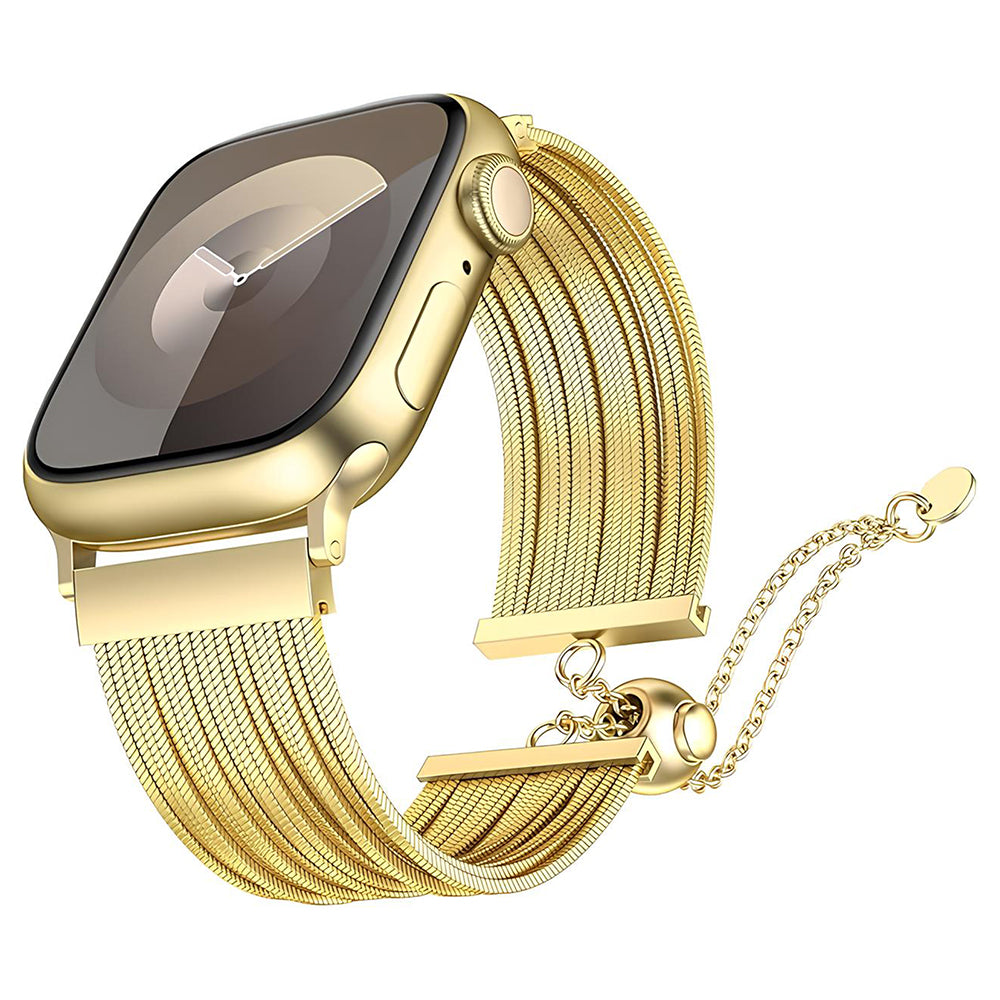 Apple Watch 44mm Zore KRD-137 Metal Hasır Kordon