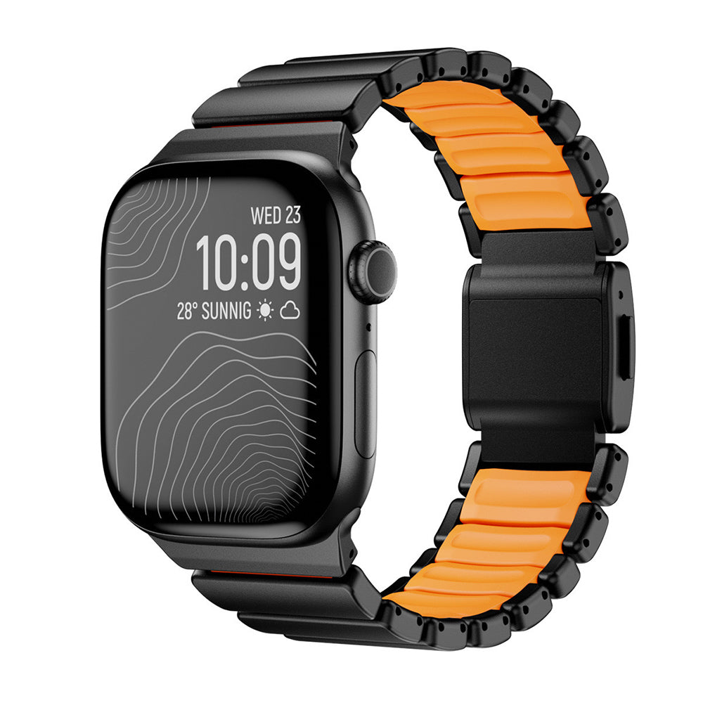 Apple Watch 44mm Zore KRD-151 Metal Silikon Kordon