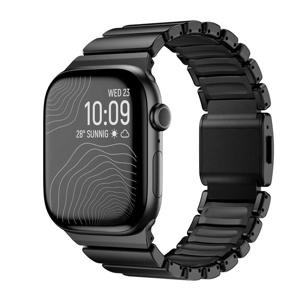 Apple Watch 44mm Zore KRD-151 Metal Silikon Kordon