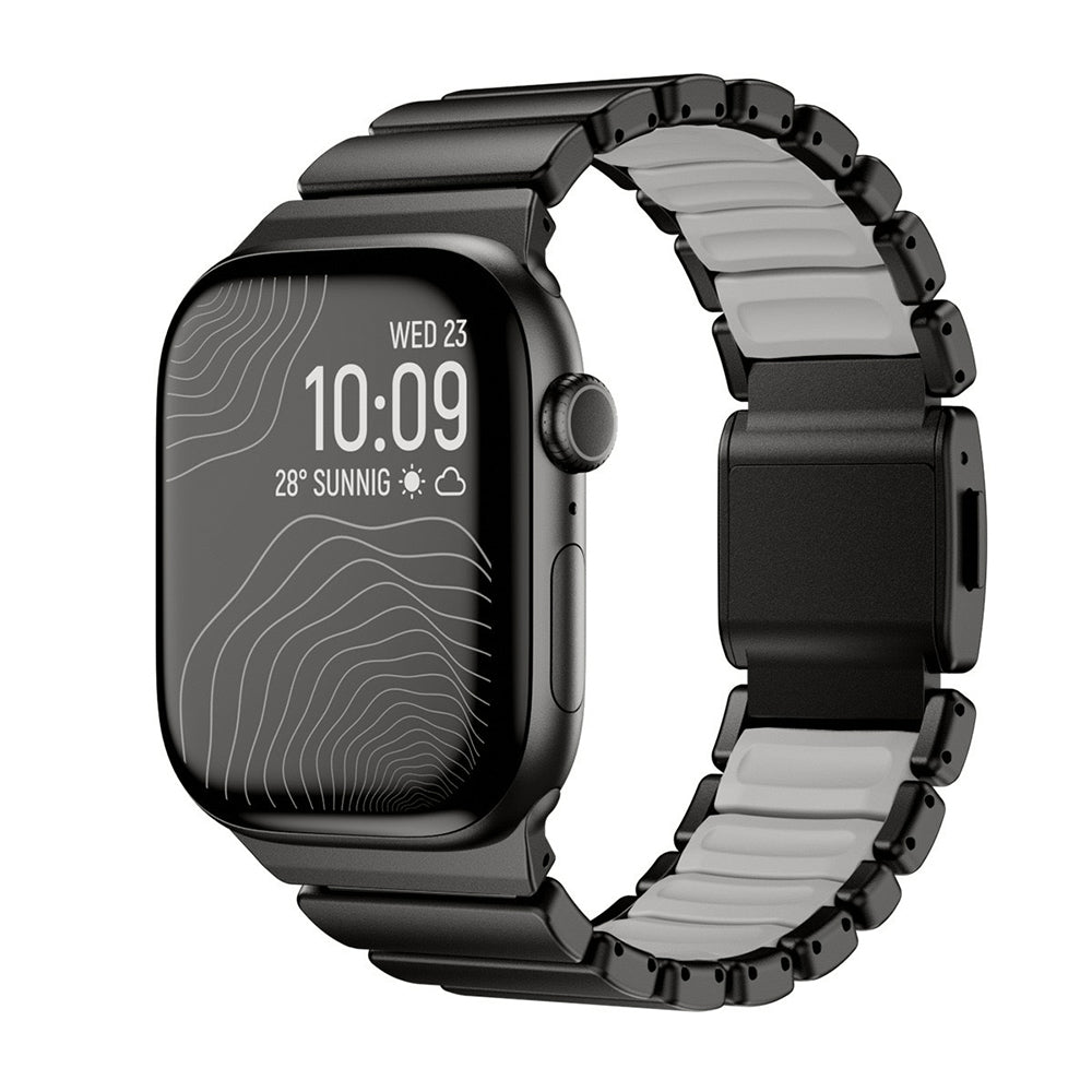 Apple Watch 44mm Zore KRD-151 Metal Silikon Kordon