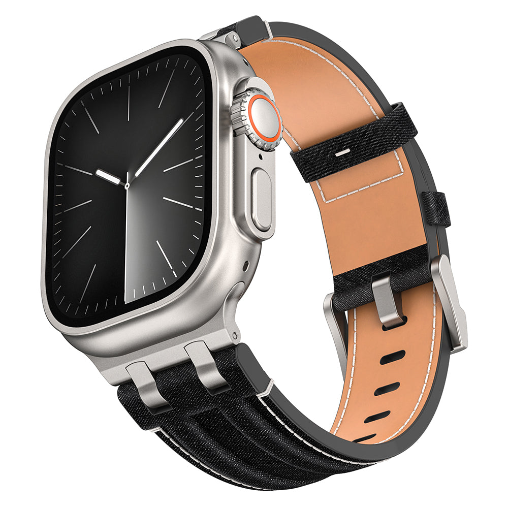 Apple Watch 44mm Zore KRD-153 Kot Kumaş Tasarımlı Kordon