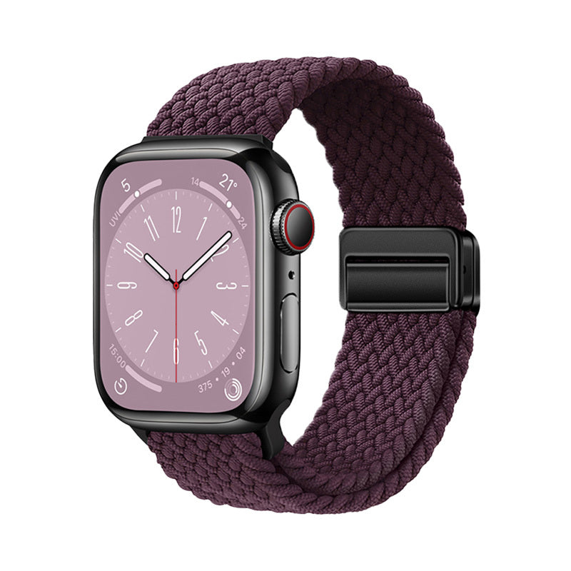 Apple Watch 7 41mm Zore KRD-134 Örgü Tasarımlı Hasır Kordon Strap Kayış