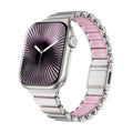 Apple Watch 7 41mm Zore KRD-149 Metal Silikon Kordon