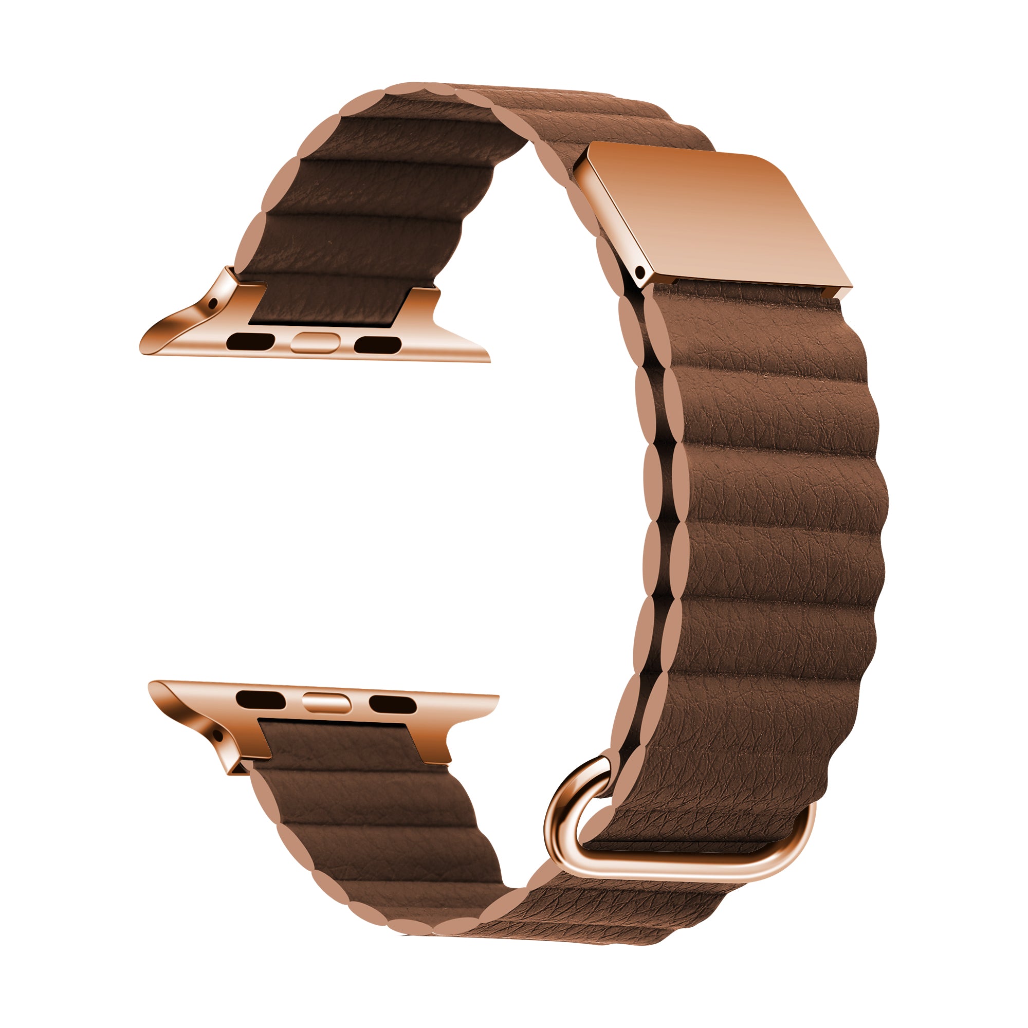 Apple Watch 7 45mm KRD-78 PU Deri Kordon Strap Kayış