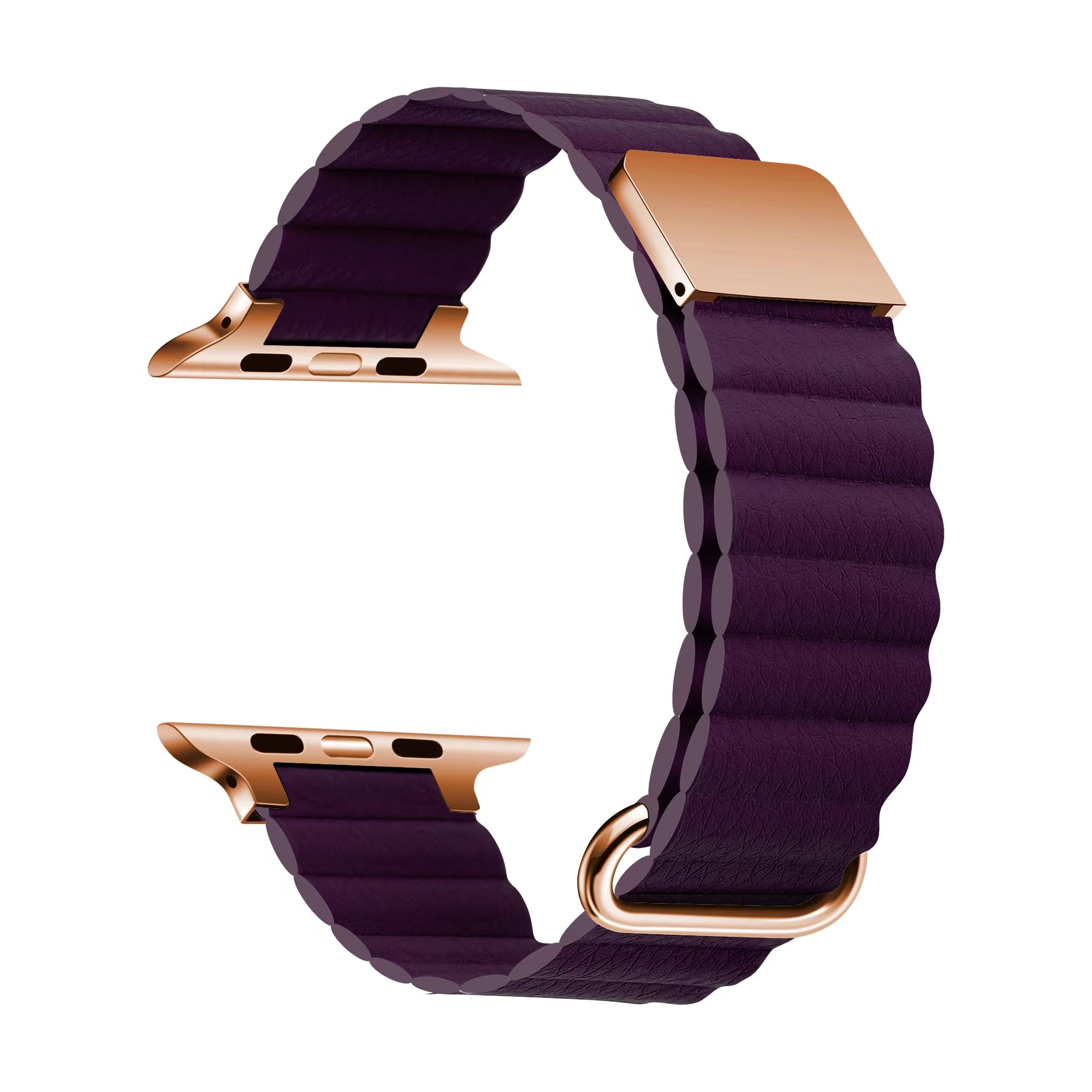 Apple Watch 7 45mm KRD-78 PU Deri Kordon Strap Kayış