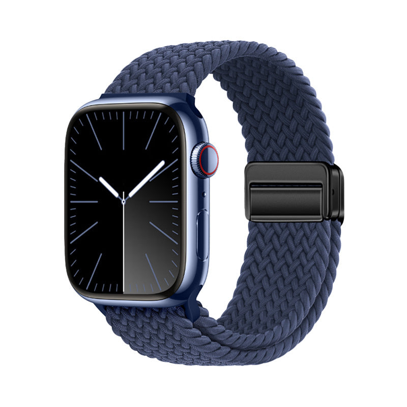 Apple Watch 7 45mm Zore KRD-134 Örgü Tasarımlı Hasır Kordon Strap Kayış