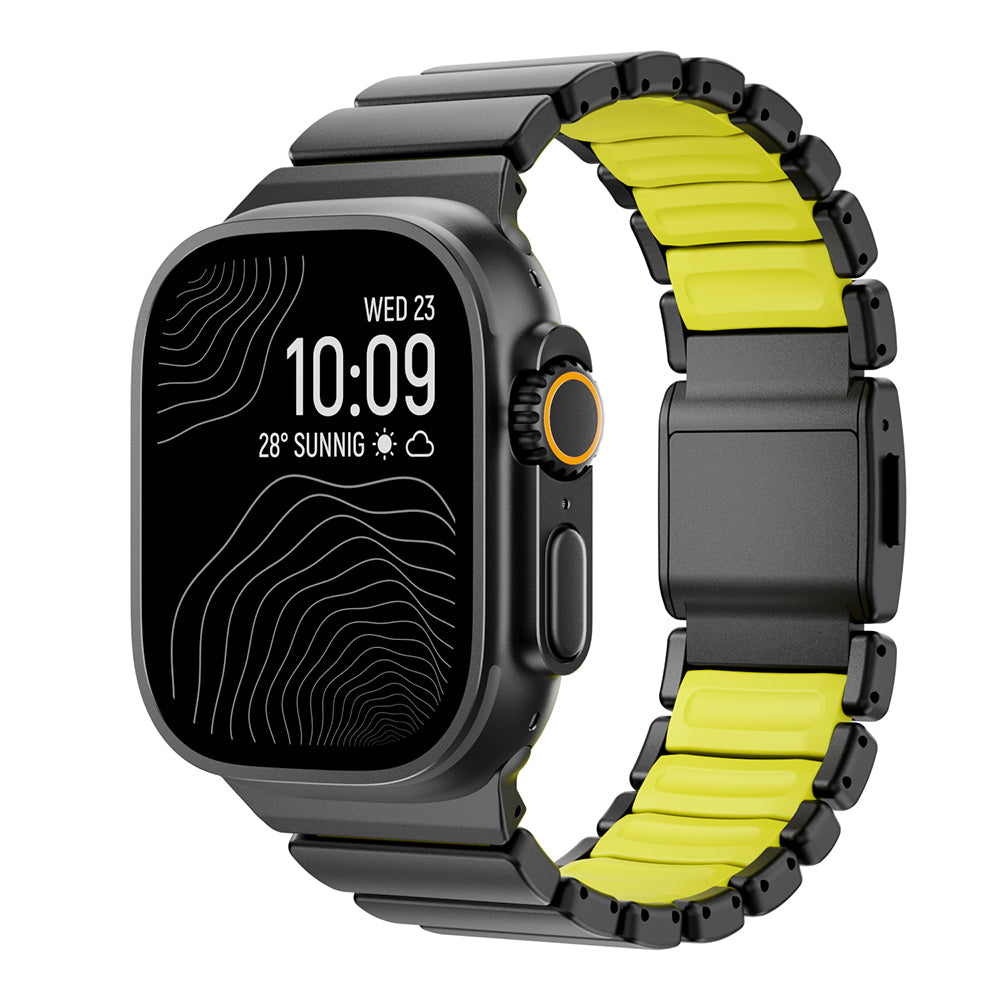 Apple Watch 7 45mm Zore KRD-152 Titanyum Silikon Kordon