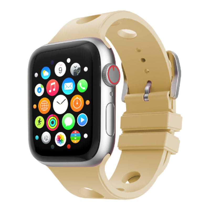 Apple Watch Ultra 49mm Delikli Tasarım Zore KRD-147 Silikon Kordon