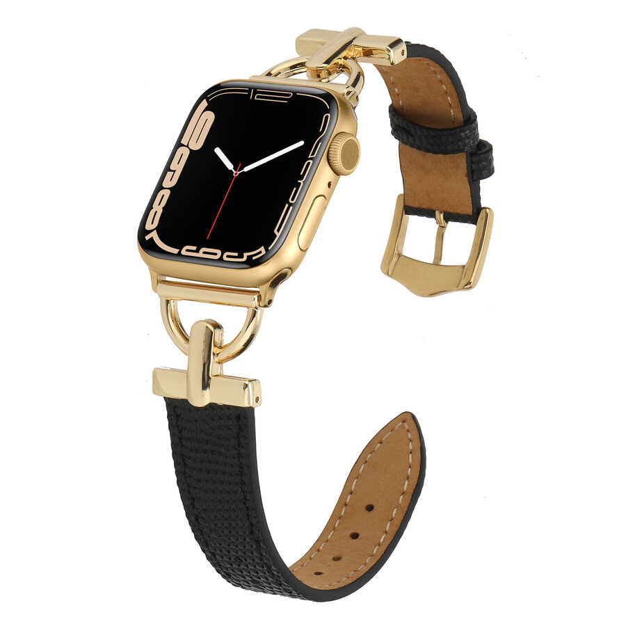 Apple Watch Ultra 49mm Kordon KRD-53 Deri Strap Kayış