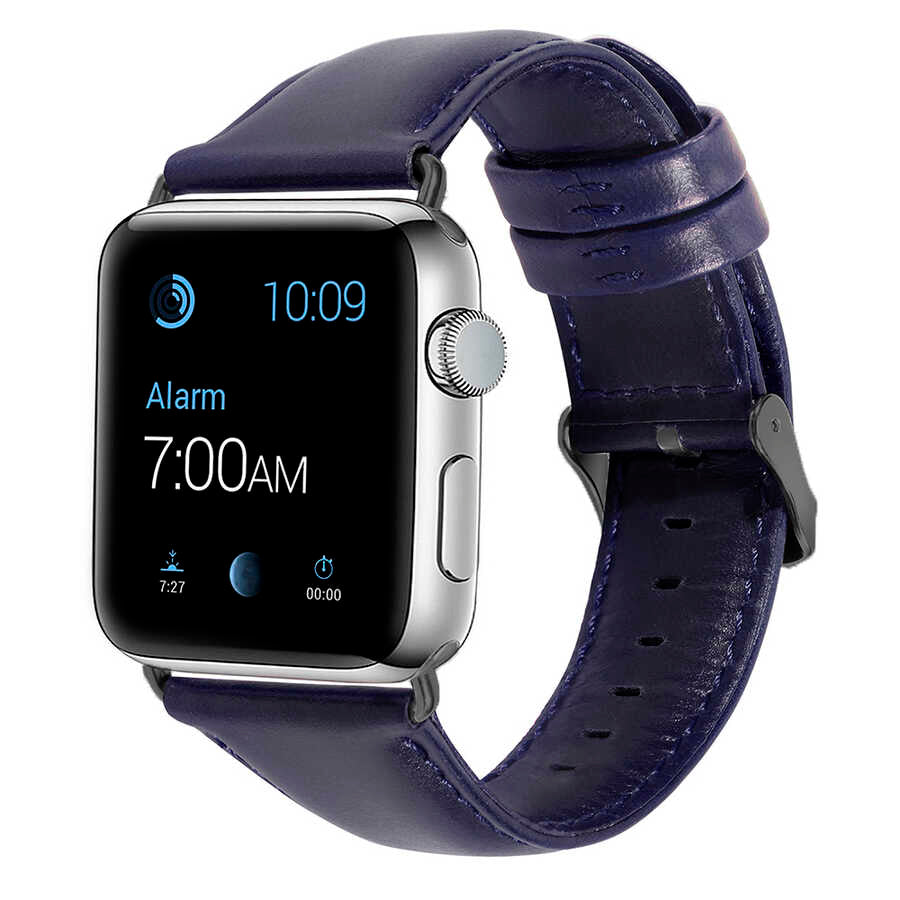 Apple Watch Ultra 49mm Kordon Luxury Leather Deri Strap Kayış
