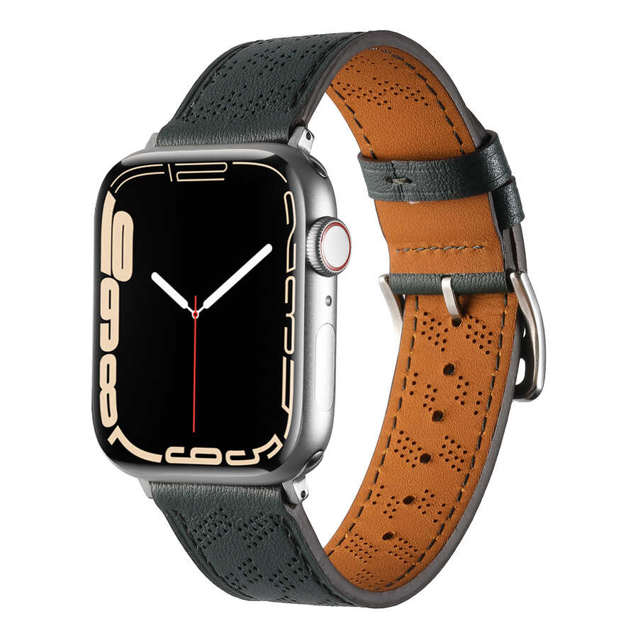 Apple Watch Ultra 49mm KRD-76 PU Deri Kordon Strap Kayış