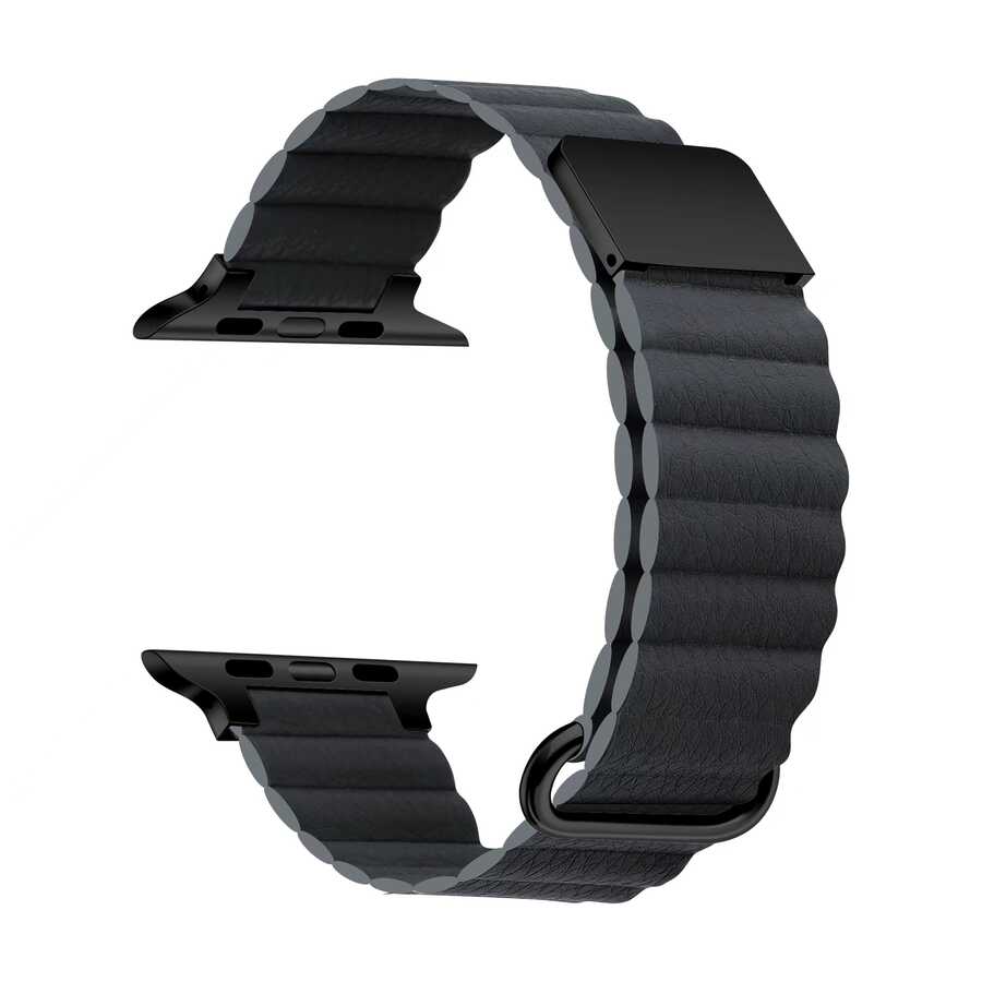 Apple Watch Ultra 49mm KRD-78 PU Deri Kordon Strap Kayış